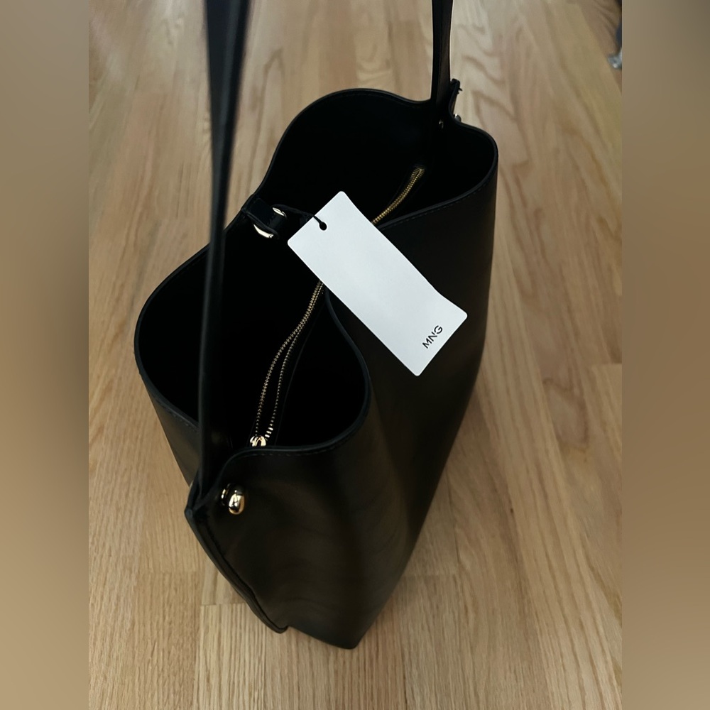 Mango Elegant Black Tote Bag